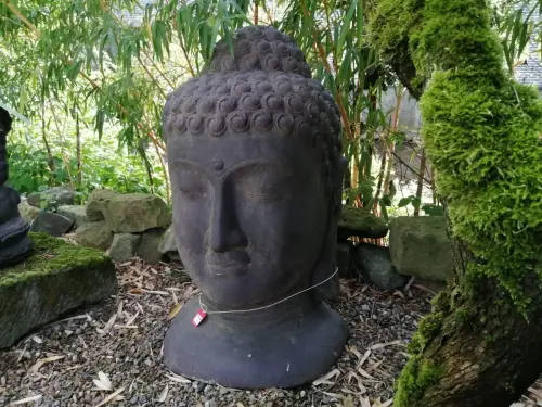 Artikelbild des Artikels “Buddha-Maske, halber Kopf, 100cm Höhe “